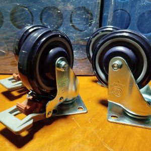 PACK RUEDAS DE 4" GLOBEN 2 CON FRENO +2 SIN FRENO