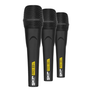 SET DE 3 MICROFONOS DINAMICOS SKP PRO 33K