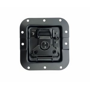 Chapa Mediana relieve/porta candado Color Negro