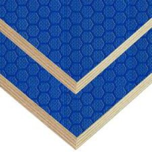 Terciado Panel Madera Polywood case enchapada Azul Hexagonal 10mm 2440*1220/pc